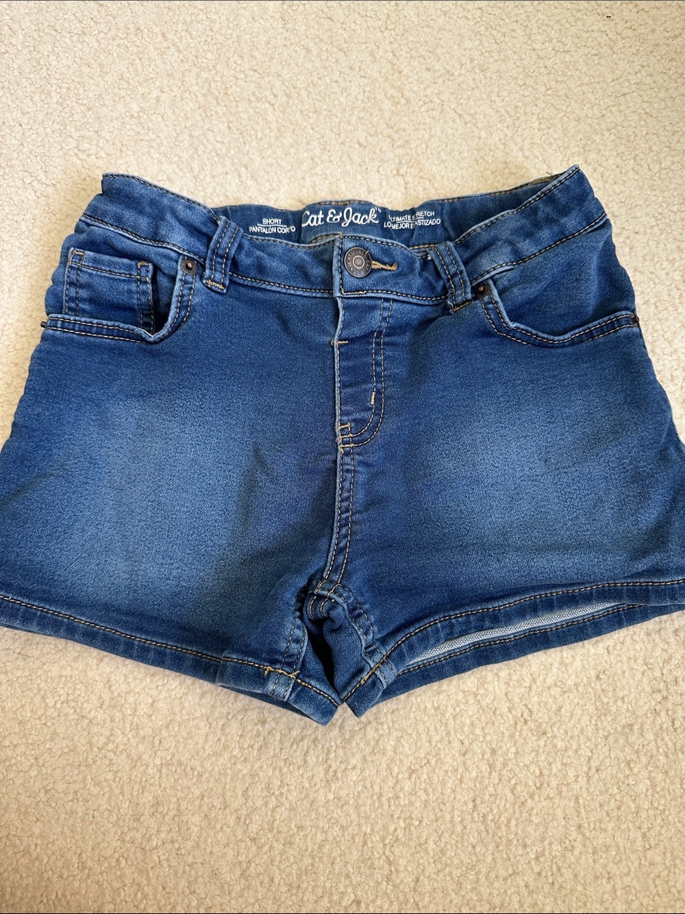 Cat & Jack Dark Blue Denim Jean Shorts